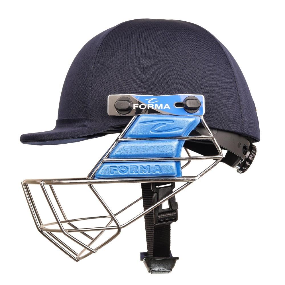 Forma Pro SRS Stainless Steel Grill Cricket Helmet -Navy Blue