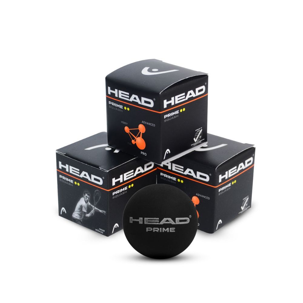 HEAD Prime Double Dot Squash Ball (3pcs)