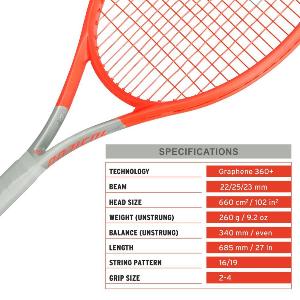 Head Radical Lite 2021 260 Gram Tennis Racket