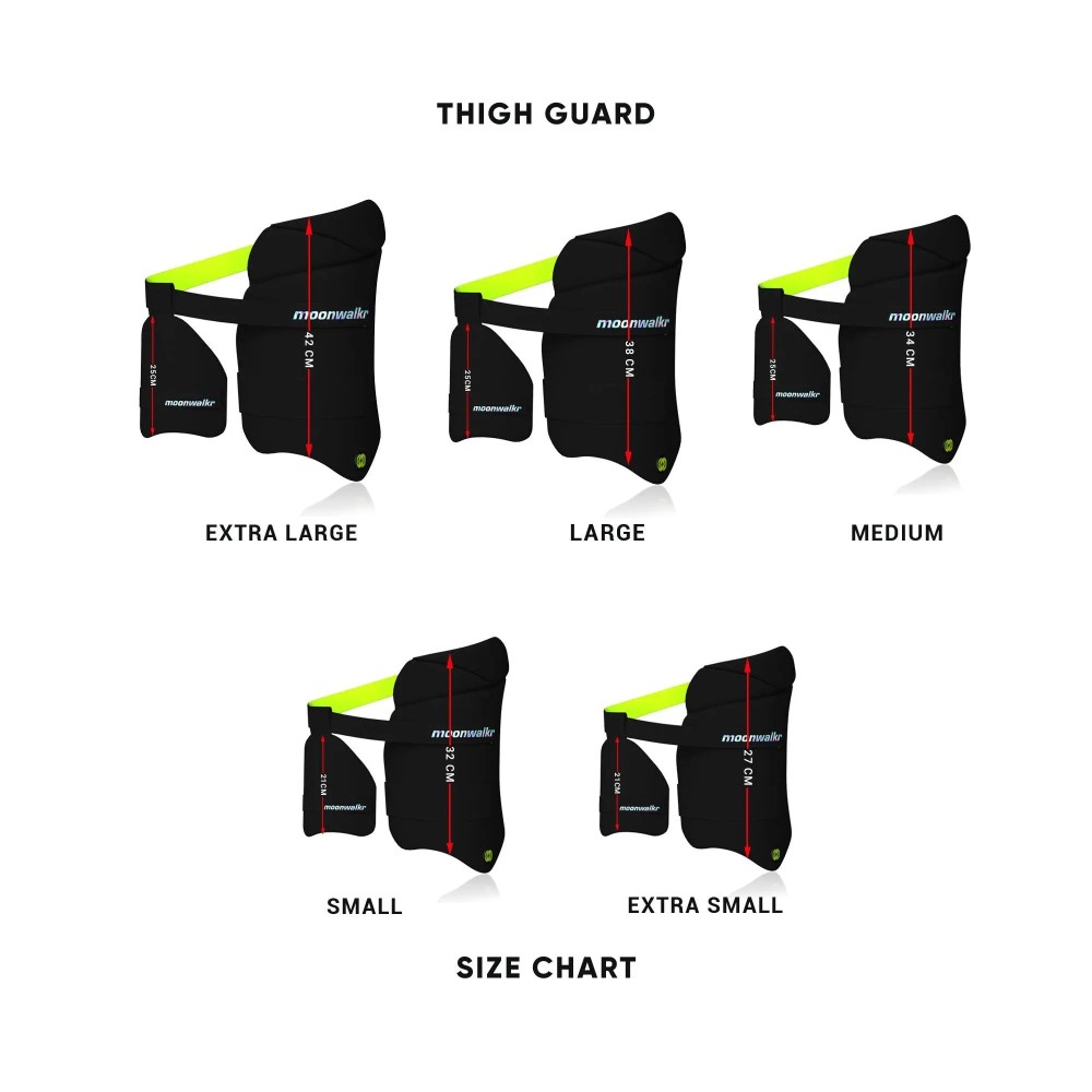 Moonwalkr 2.0 Black Cricket Thigh Guard