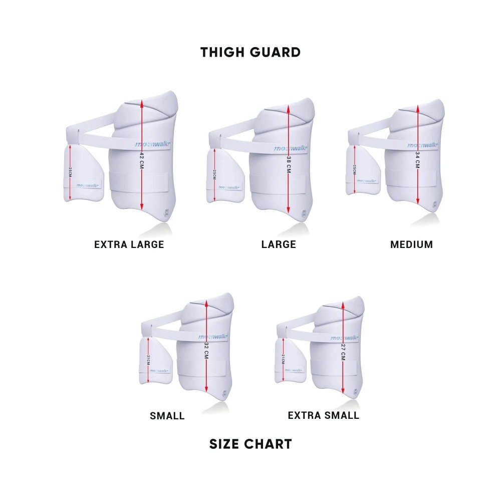 Moonwalkr 2.0 White Cricket Thigh Guard