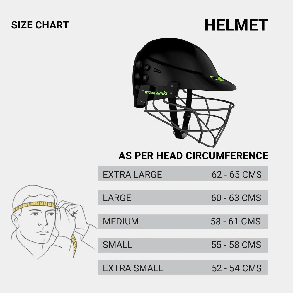 Moonwalkr Mind 2.0 Black Cricket Helmet