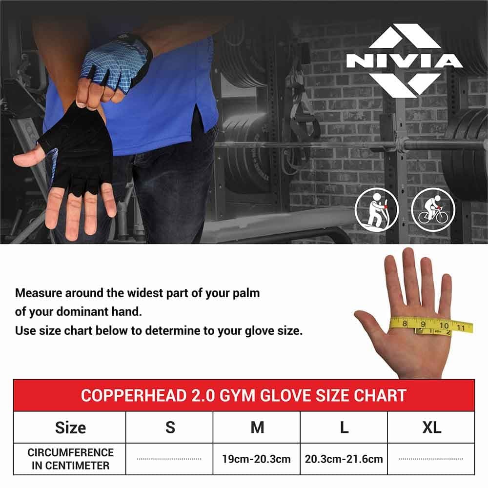 Nivia Copperhead 2.0 Gym Gloves