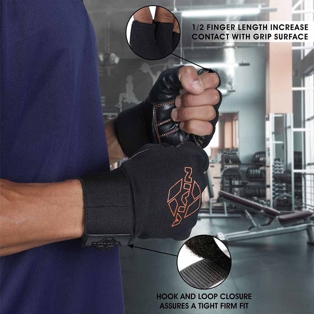 Nivia Leather Gym Weight Lifting Gloves