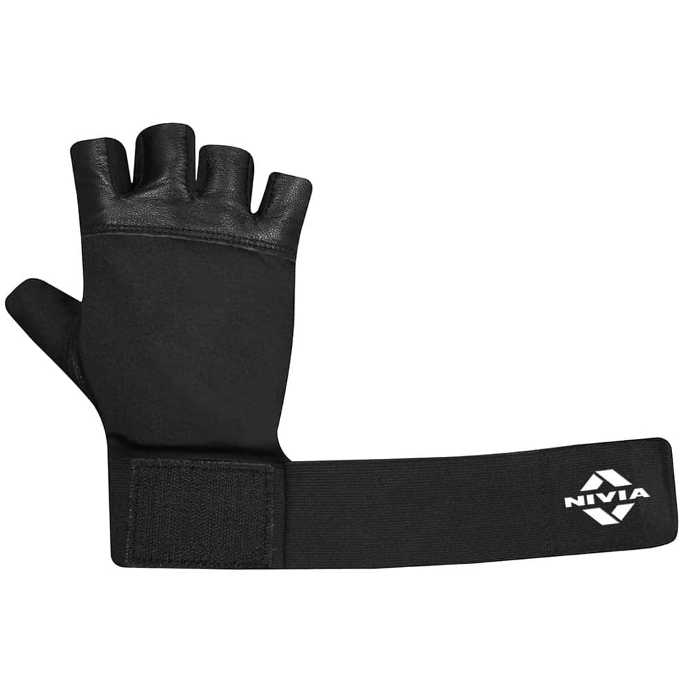 Nivia New Leather Gym Gloves