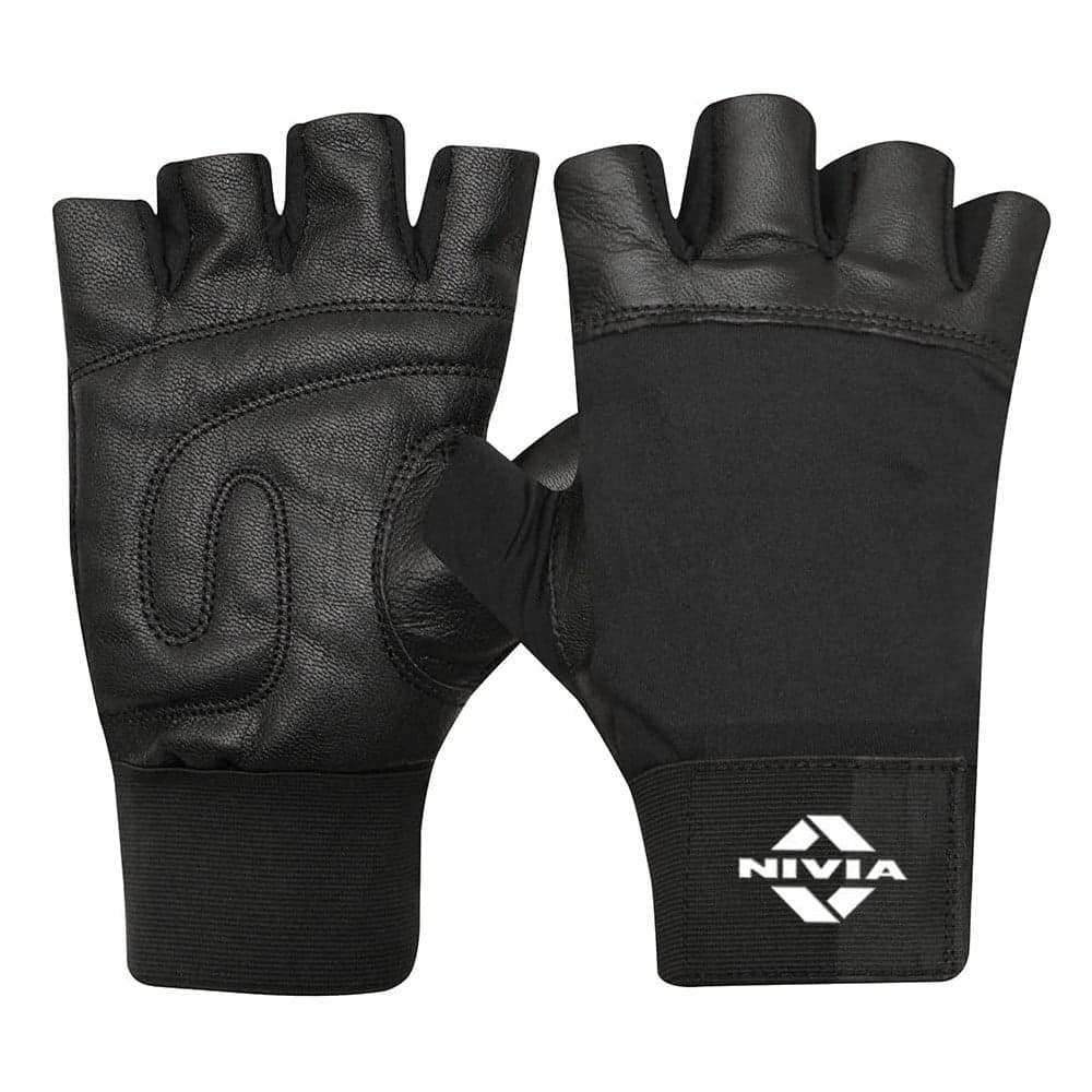 Nivia New Leather Gym Gloves