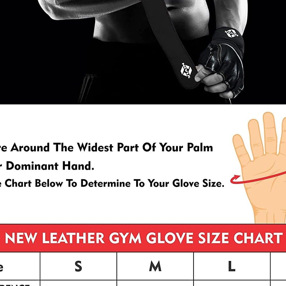 Nivia New Leather Gym Gloves
