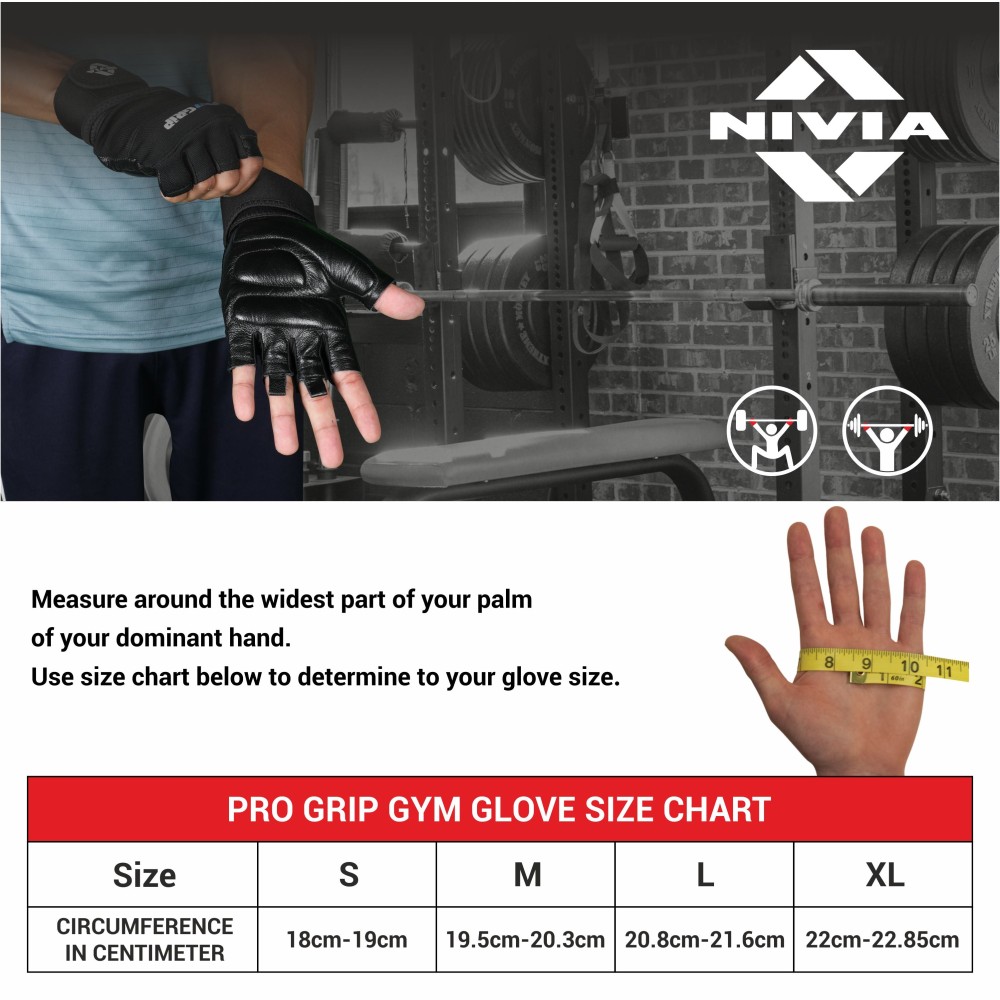 Nivia Pro Grip Gym Gloves