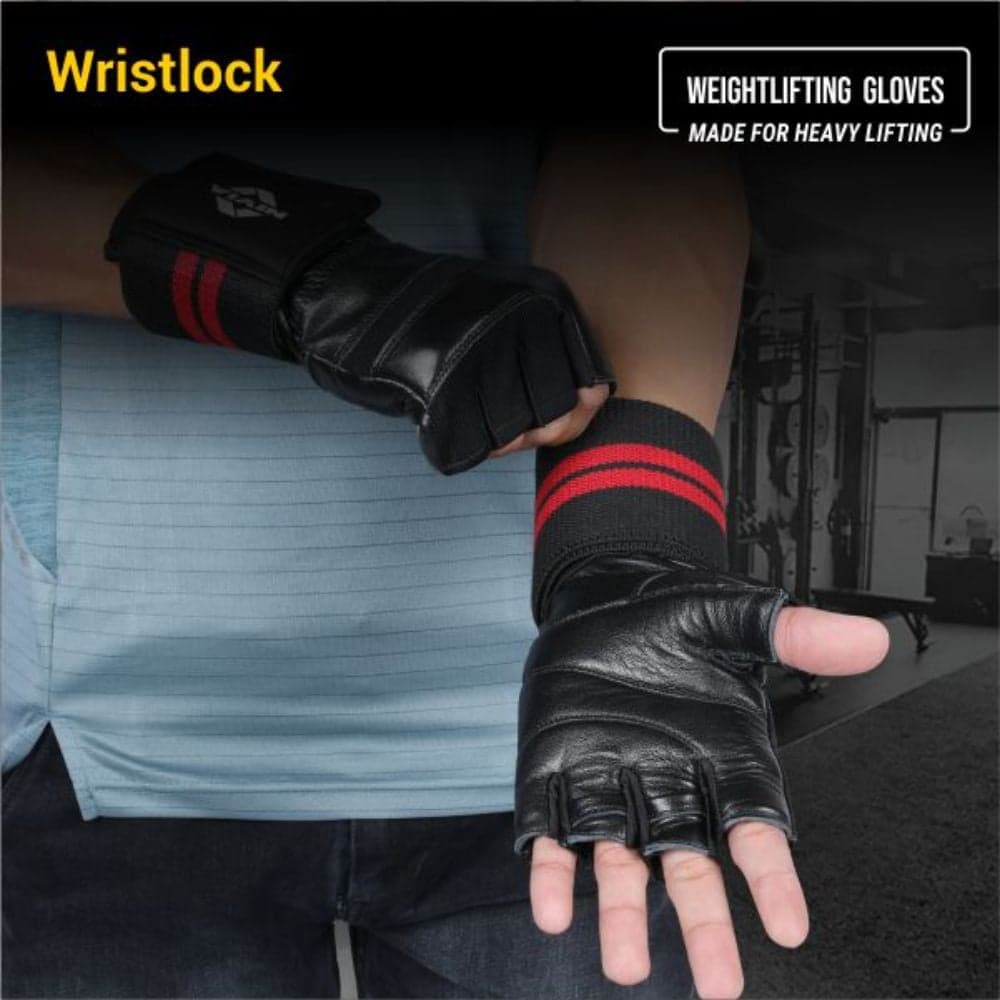 Nivia Wrist Lock Weightliftng Gloves