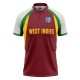 West Indies T20 World Cup 2007 Half Sleeves Cricket Fan Jersey - 100% Dryfit Polyester - With Name Personalization