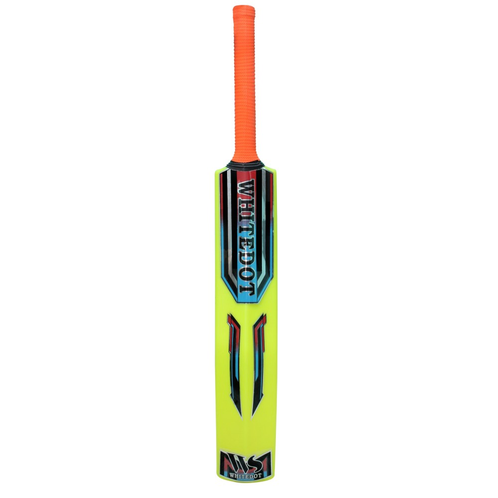 Whitedot Capital Neon Heavy Duty Plastic Cricket Bat for Heavy and Light Tennis Ball