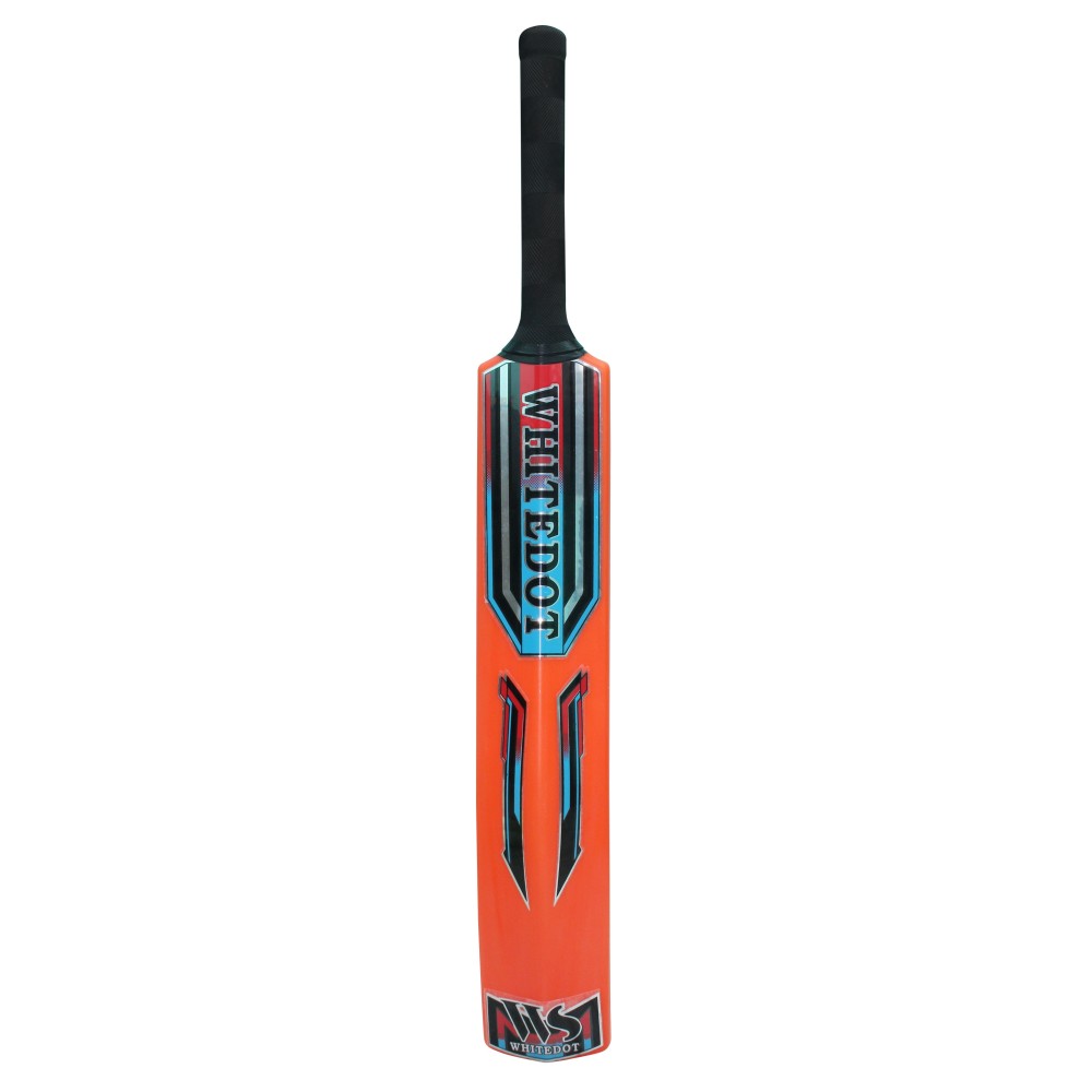 Whitedot Capital Orange Heavy Duty Plastic Cricket Bat for Heavy and Light Tennis Ball