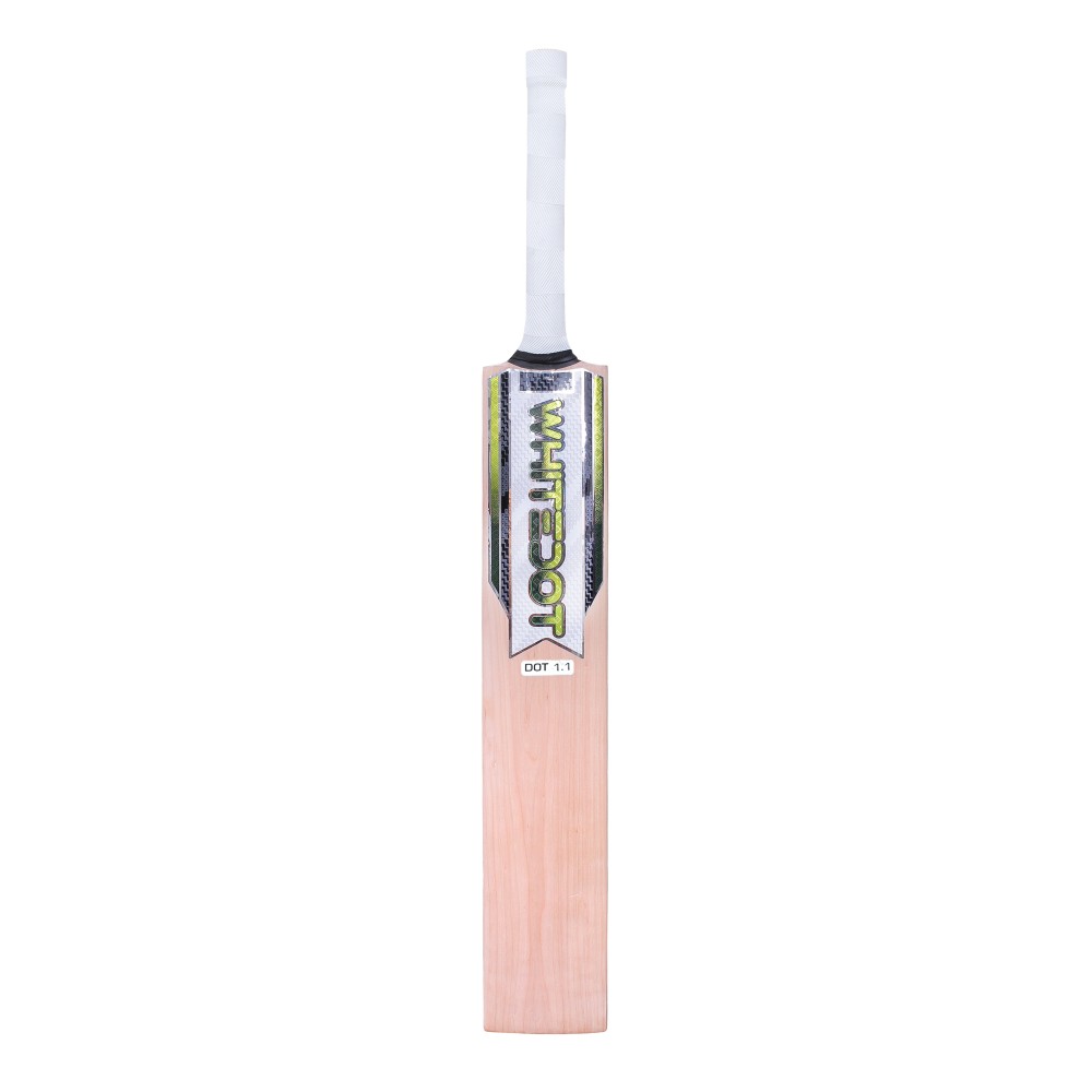 Whitedot Dot 1.1 Single Blade Scoop Kashmir Willow Bat - For Light Tennis Ball - Weight Approx. 1000-1100 Gram