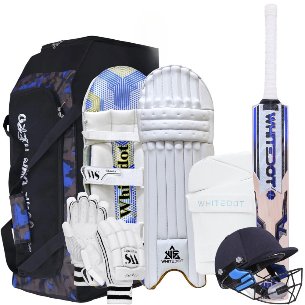 Whitedot Eleanor 6.0 Kashmir Willow Cricket Combo Kit