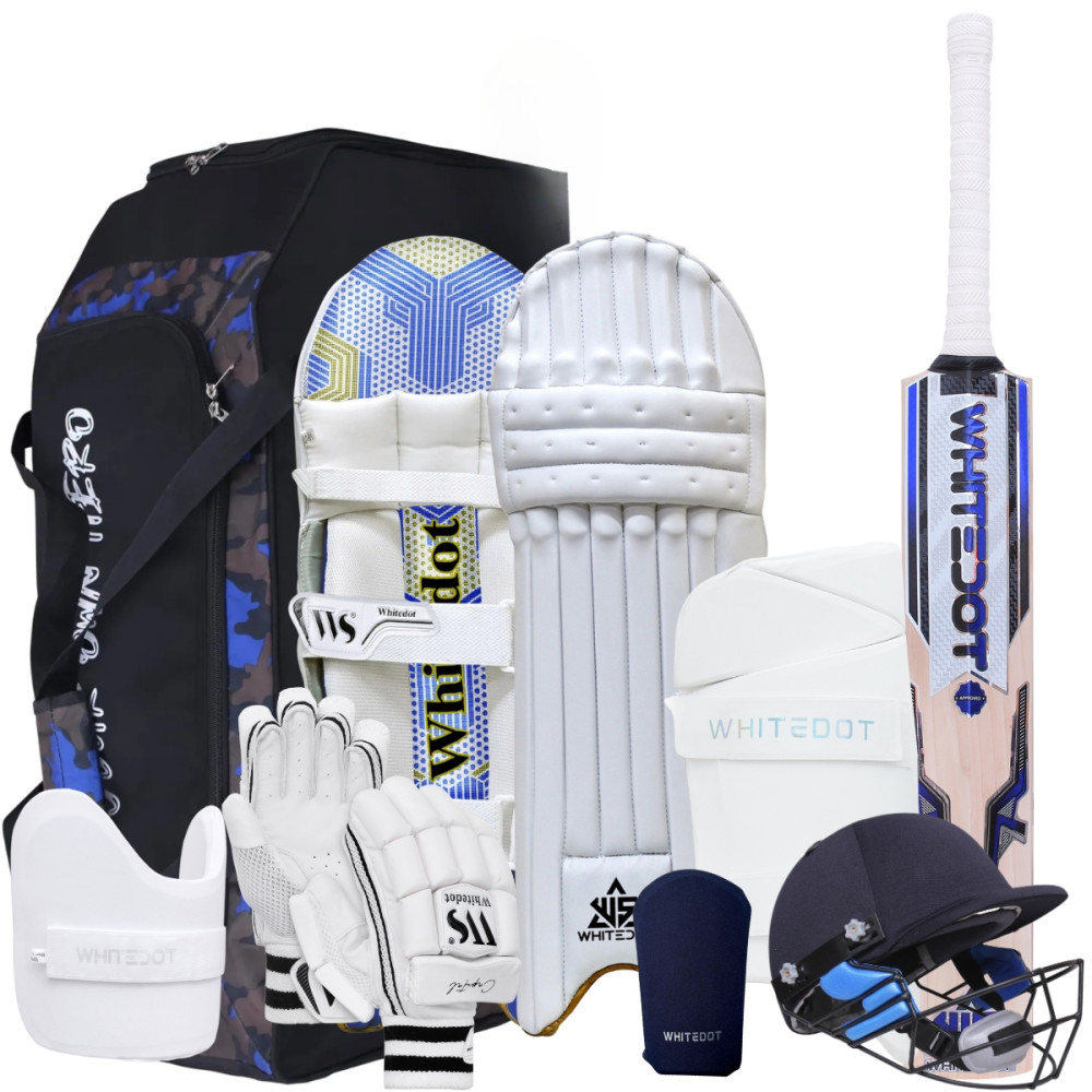 Whitedot Eleanor 8.0 Kashmir Willow Cricket Combo Kit