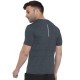 Whitedot FlexFit Round Neck Regular Dry Fit Gym Sports T-Shirt - M-Grey