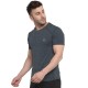 Whitedot FlexFit Round Neck Regular Dry Fit Gym Sports T-Shirt - M-Grey