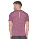 Whitedot FlexFit Round Neck Regular Dry Fit Gym Sports T-Shirt - Magenta