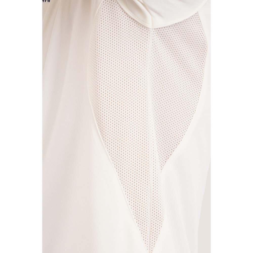 Whitedot Hexa Dri-FIT Cricket White Polo T-Shirt - Off White
