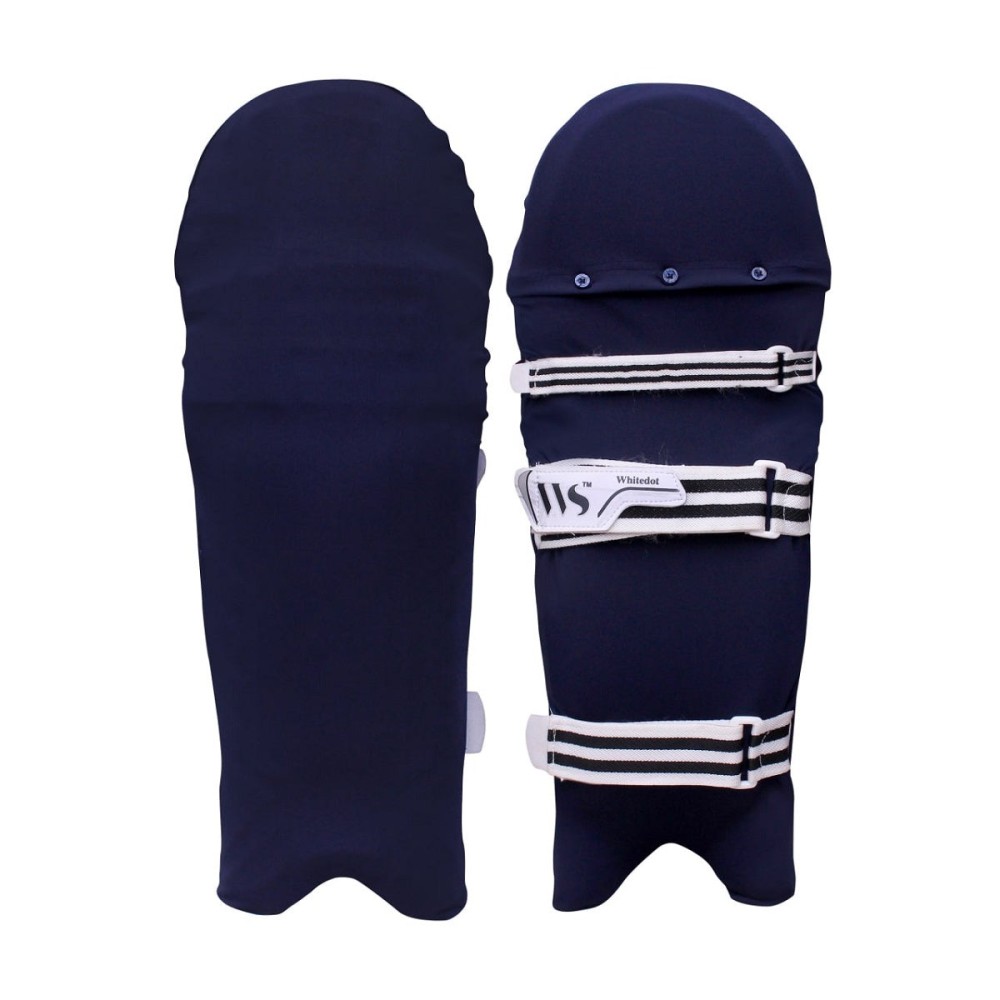 Whitedot Navy Blue Clads for Batting pads (Batting Legguard Cover)