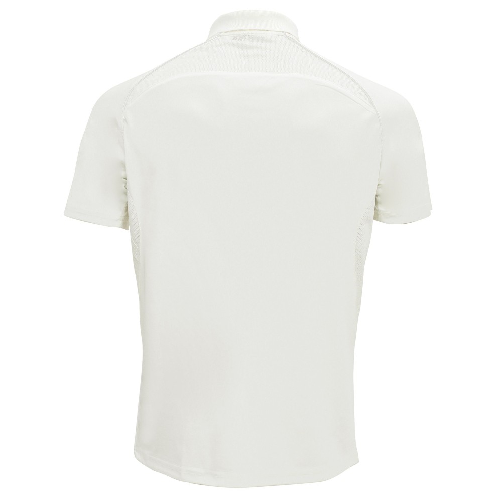 Whitedot Omega Dri-FIT Cricket White Polo T-Shirt