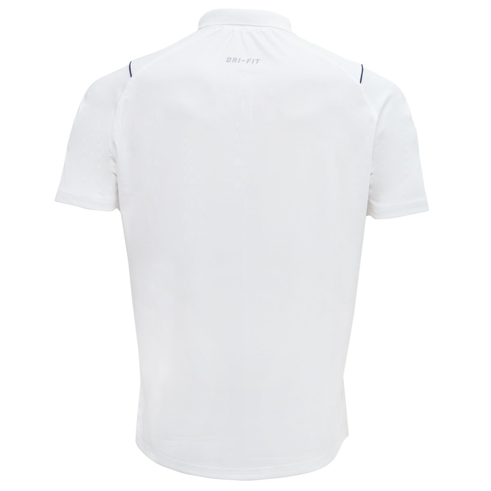 Whitedot Omega Dri-FIT Cricket White Polo T-Shirt