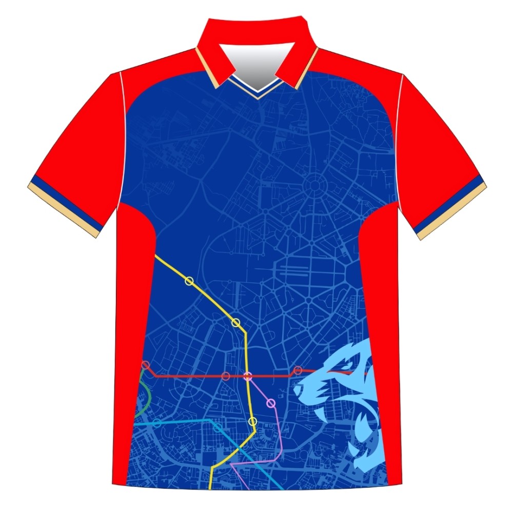 Whitedot Printed Team Wear - 100% Dry fit Polyester - Personalize it with your name & club logo - 540060