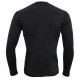 Whitedot Sigma Black Long Sleeve Compression Top
