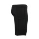 Whitedot Sigma Black Quick Dry Compression Shorts with Mobile Pocket