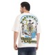 Whitedot Space odyssey Cotton Tshirt - White Drop Shoulder 