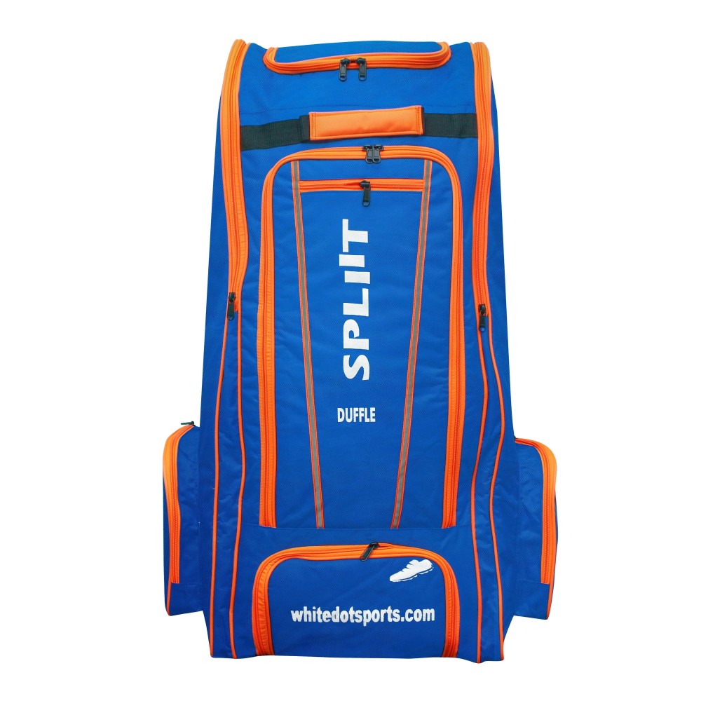 Whitedot Spliit Blue Duffle Cricket Kitbag - Wheelie