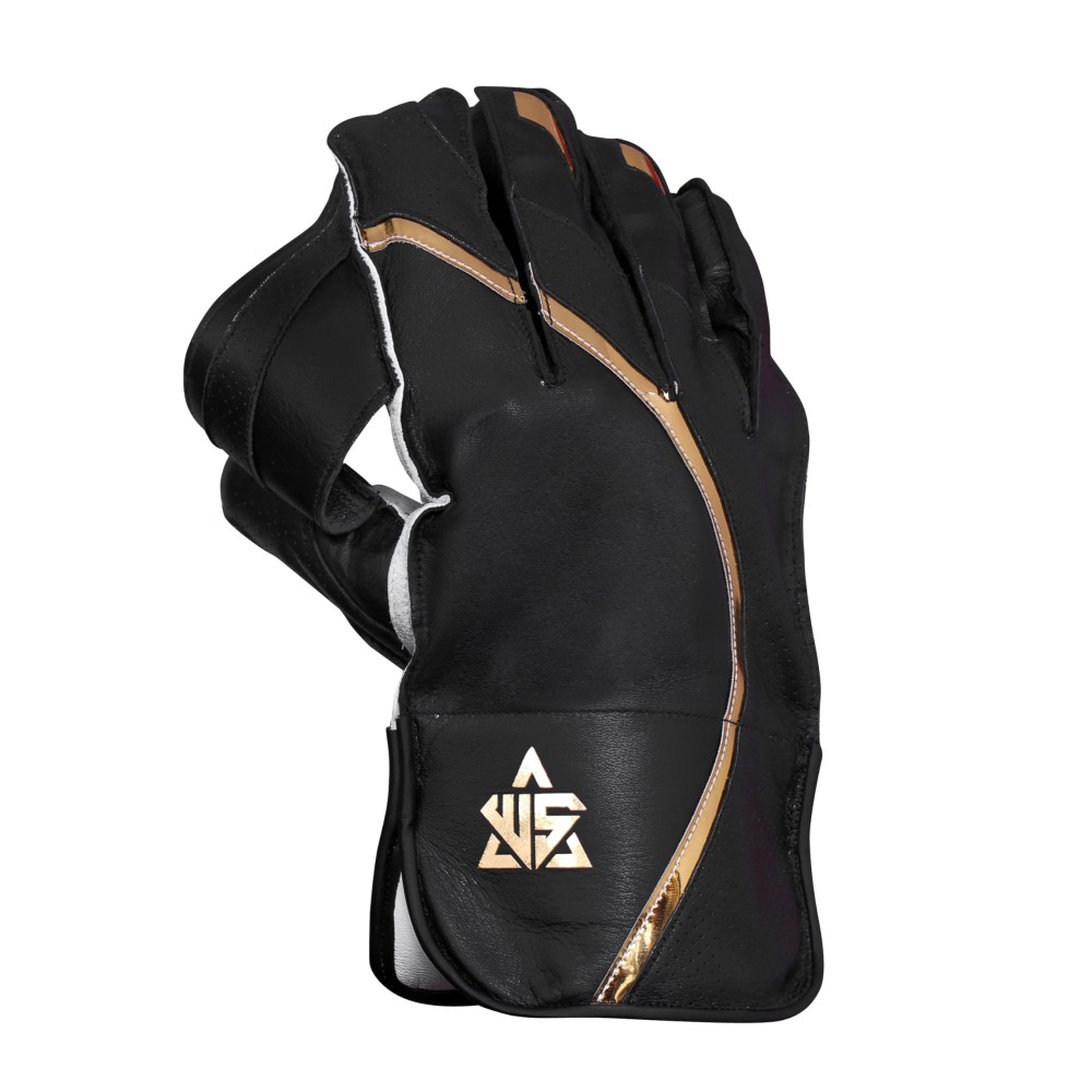 Whitedot Summer Wicket Keeping Gloves - Black