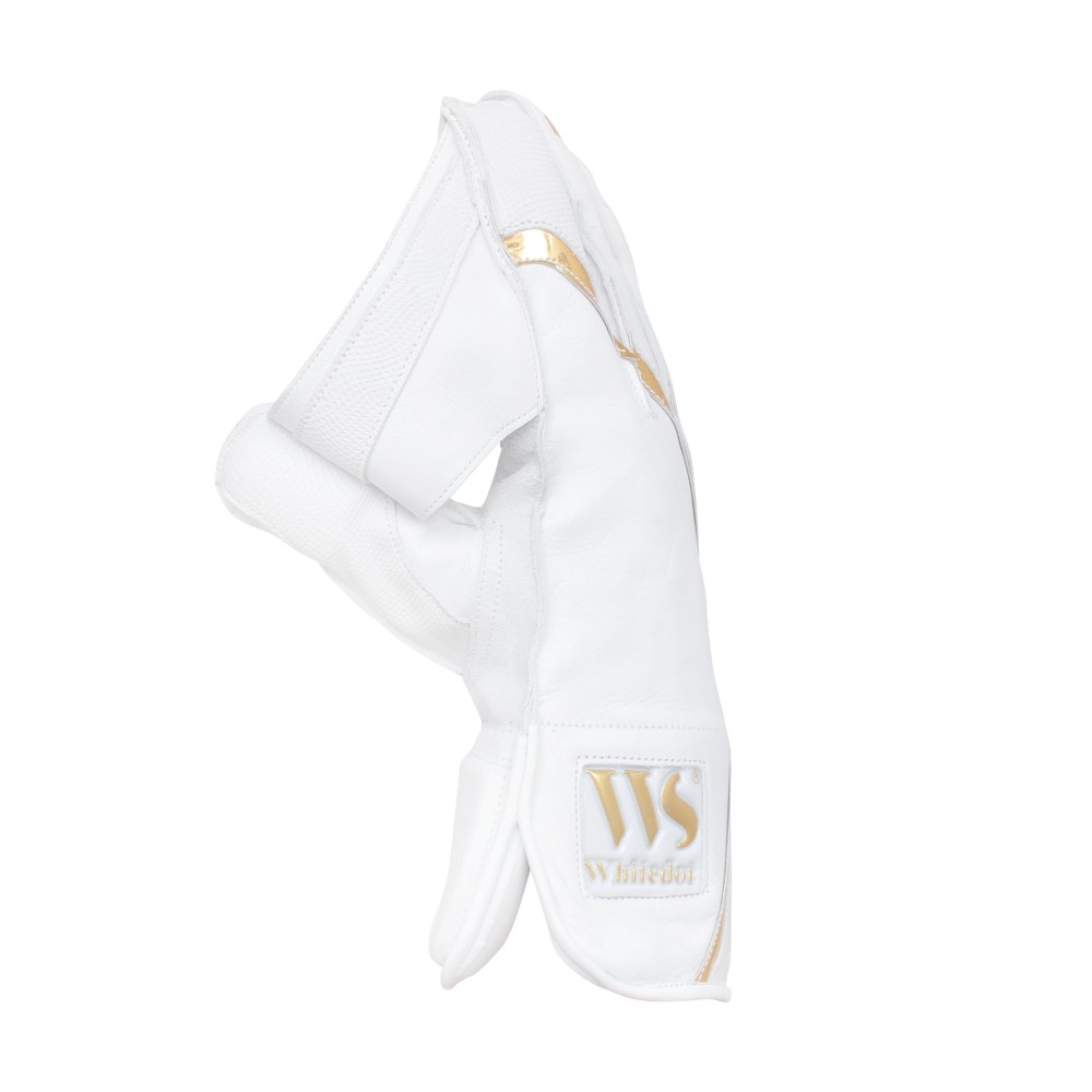 Whitedot Summer Wicket Keeping Gloves - White