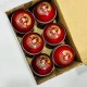 Whitedot Teal Red Cricket Leather Ball - 40 Over - Pack of 2