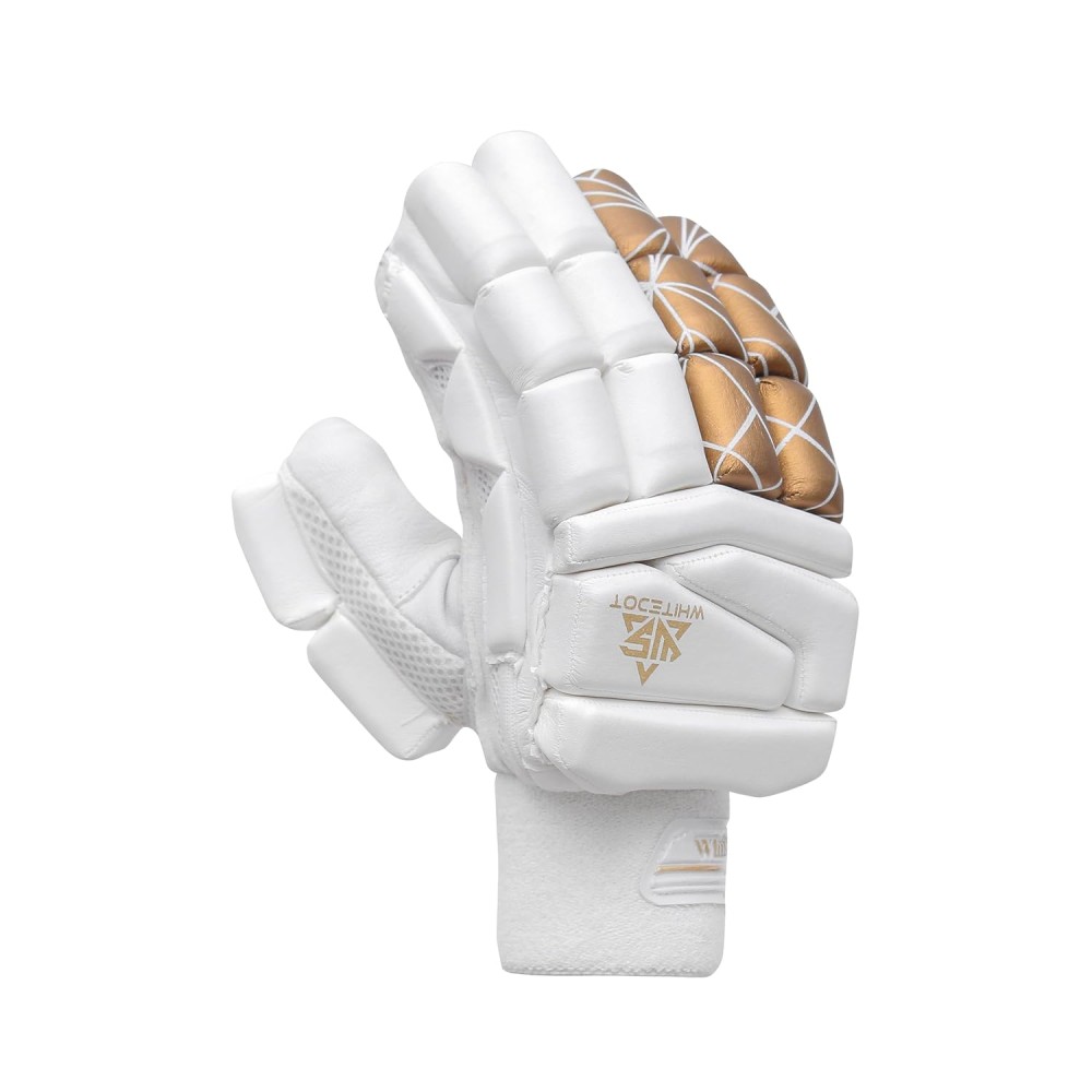 Whitedot Versed White Cricket Batting Gloves