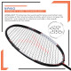 Young Wing Light 73 Black Orange Badminton Racket + R2 Badminton Kitbag Combo
