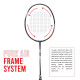Young Fury X Lite (78 g, 30 LBS) Unstrung Badminton Racquet with Full Cover (Black Green)