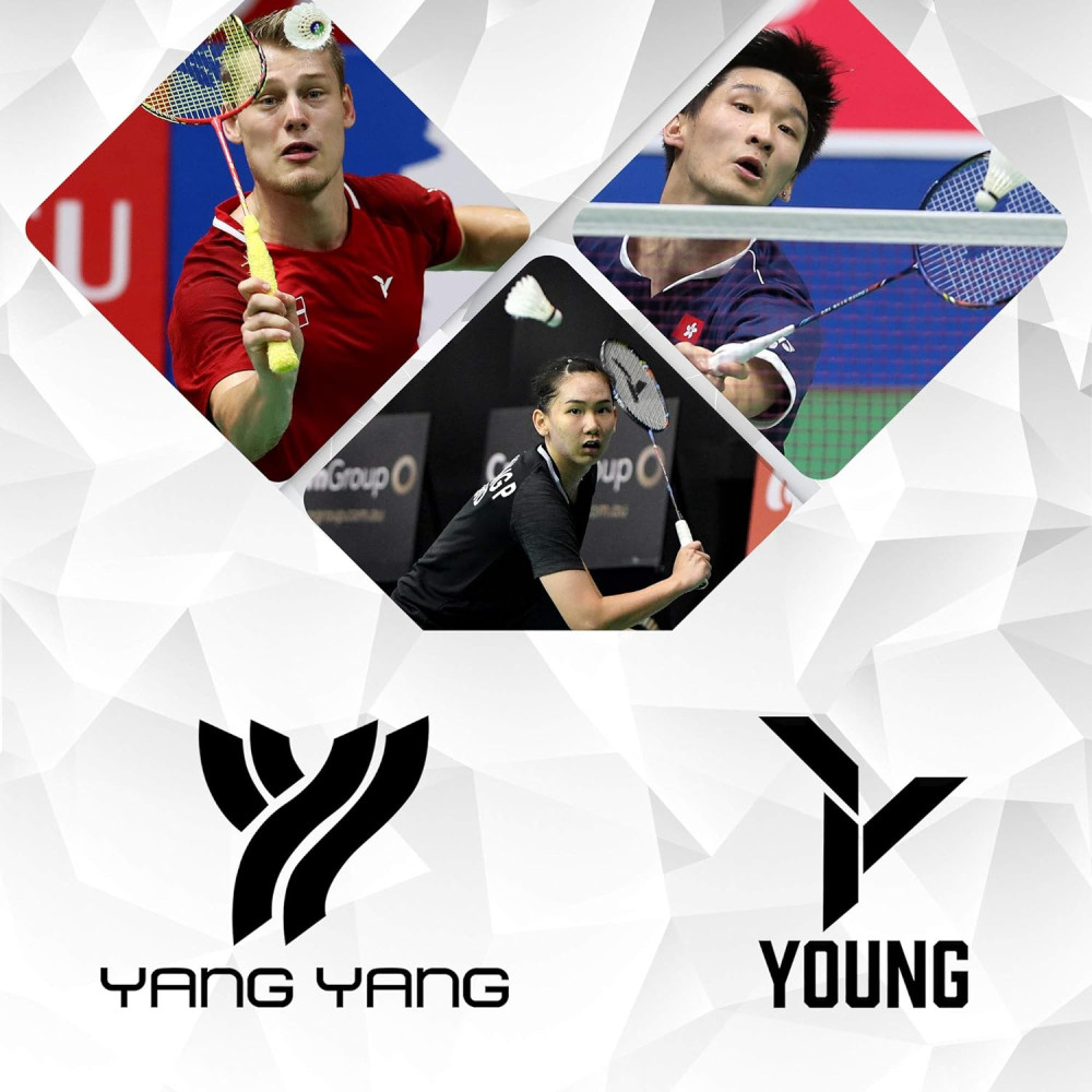 YOUNG (Malaysia) Passion 17 Graphite Lightweight 75g Professional Badminton Racket, (Black/Red) High Modulus 24-Ton Graphite, Unstrung with Full Cover