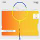 Young Trigger 551 (Power Head, High Durable) Set of 2 Strung Badminton Racket with 2 Free Full Cover (Green Blue)