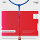 Young Trigger 551 (Power Head, High Durable) Set of 2 Strung Badminton Racket with 2 Free Full Cover (Green Blue)