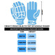 Whitedot Capital Navy Blue Cricket Batting Gloves