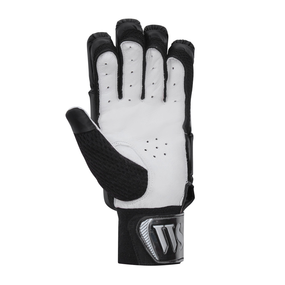 Whitedot Capital Black Cricket Batting Gloves