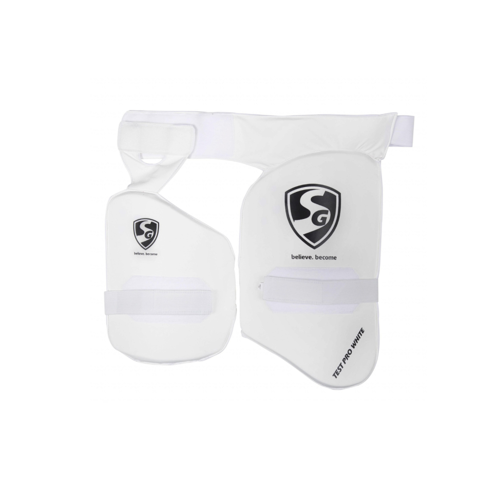 SG Combo Test Pro cricket batting thigh pad (White) SG Combo Test Pro cricket batting thigh pad (White)