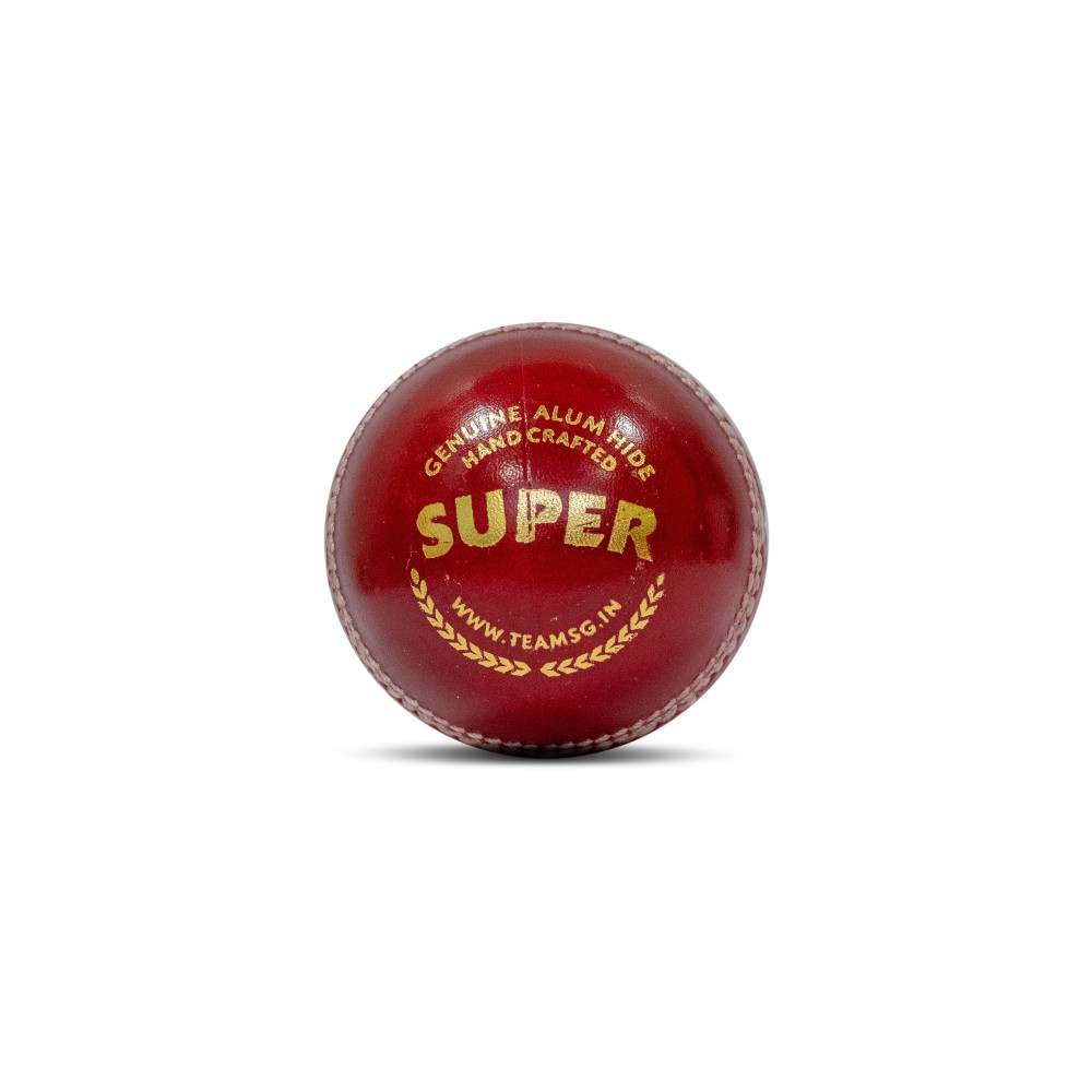 SG SUPER RED Cricket Ball - Using Premium Quality LEATHER, Pack of 1 SG SUPER RED Cricket Ball - Using Premium Quality LEATHER, Pack of 1