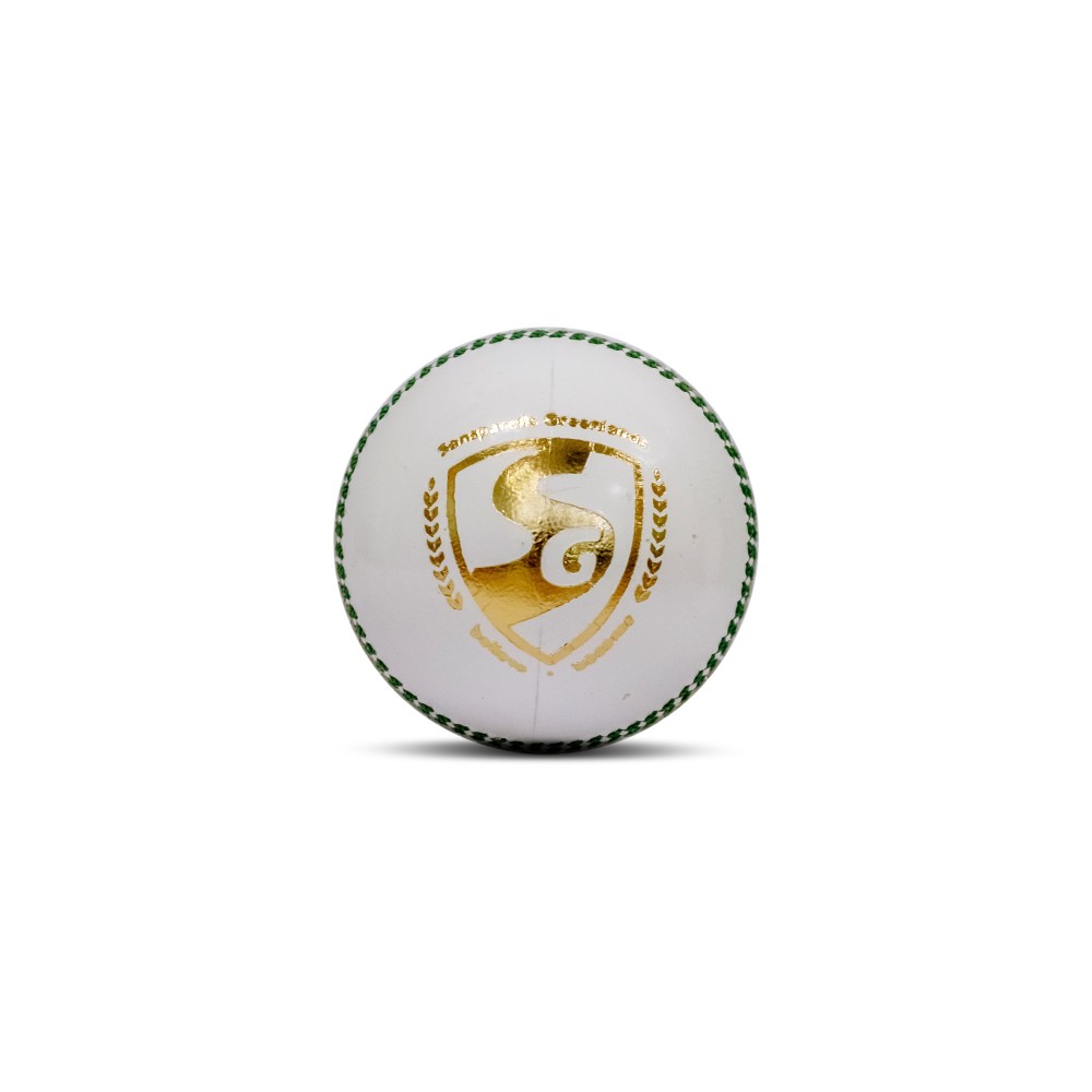 SG Super Cricket Leather Ball - White SG Super Cricket Leather Ball - White