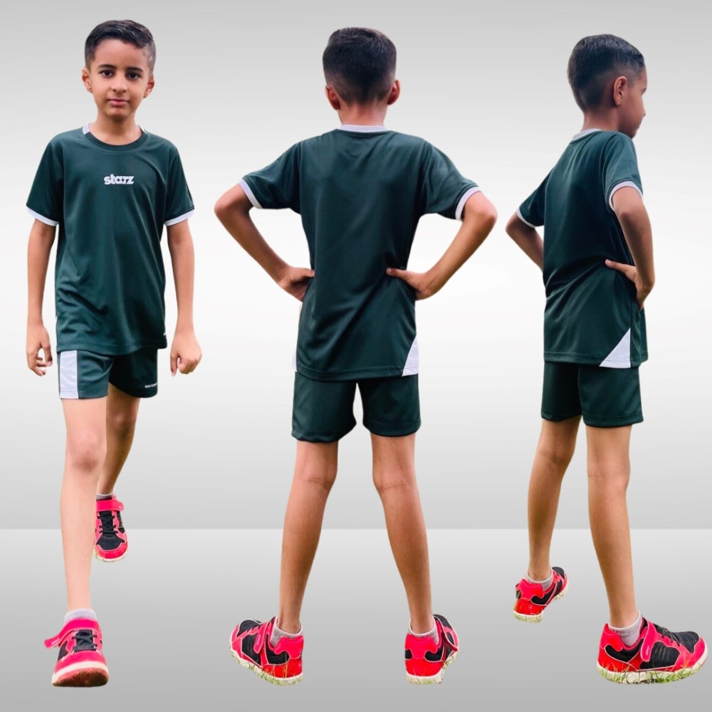 Whitedot Starz Junior Yellow T-shirt and Blue Shorts Set