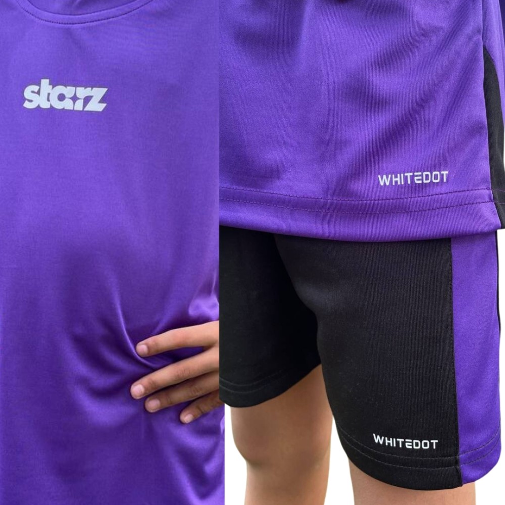 Whitedot Starz Junior Green T-shirt and Shorts Set