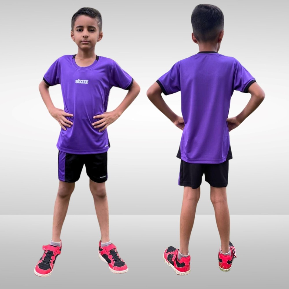 Whitedot Starz Junior Green T-shirt and Shorts Set